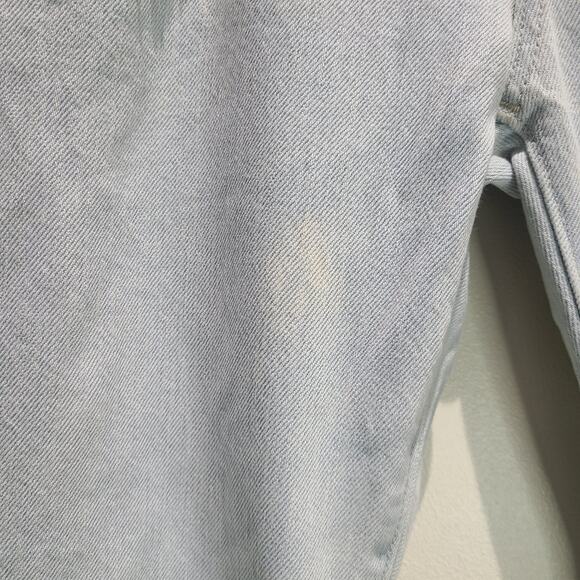 GAP Jeans Women's 29 Slouch Powder Light Wash Indigo Distressed Denim Loose - Picture 14 of 14